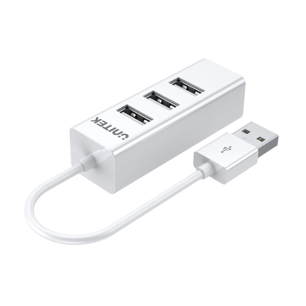 4 Ports USB 2.0 Hub in White