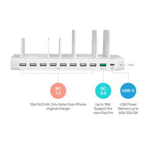 160W 10合1 快速充電座