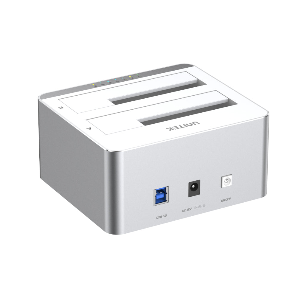 USB 3.0 to SATA III Dual Bay HDD/ SSD Docking Station with Offline Clone