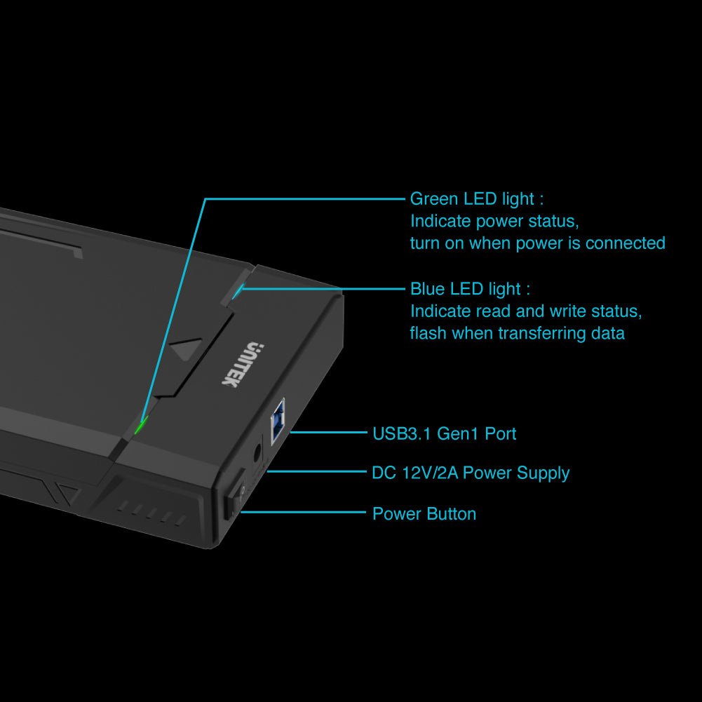 DiskGuard Raiden USB 3.0 轉 SATA III 2.5"/3.5" 外置硬碟盒