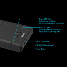 DiskGuard Raiden USB 3.0 轉 SATA III 2.5"/3.5" 外置硬碟盒