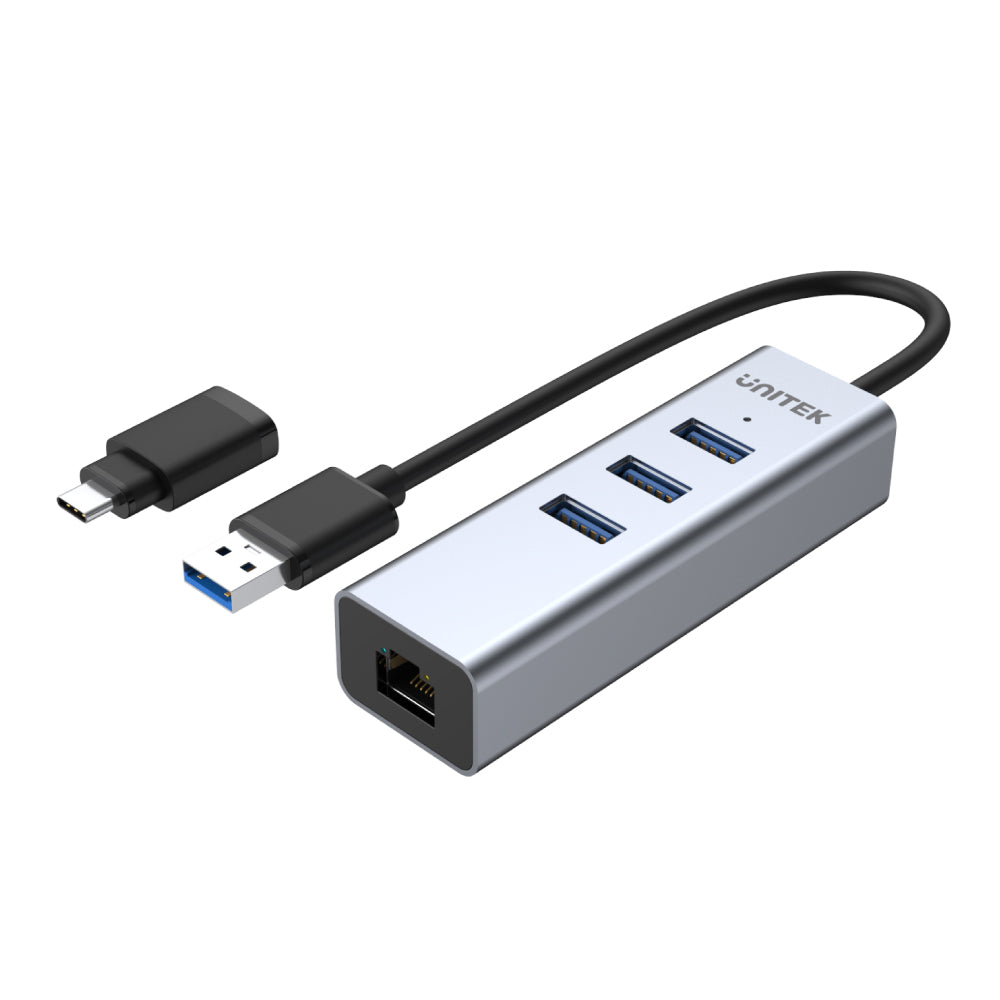 4 合 1 USB 3.0 Hub (配有 USB-C 轉換器)