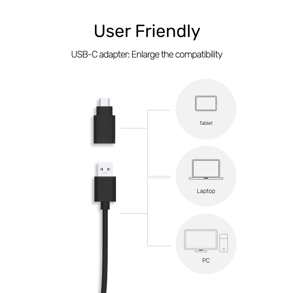 4-in-1 USB 3.0 Ethernet Hub with USB-C Adapter