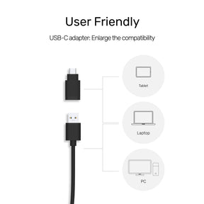 4 合 1 USB 3.0 Hub (配有 USB-C 轉換器)