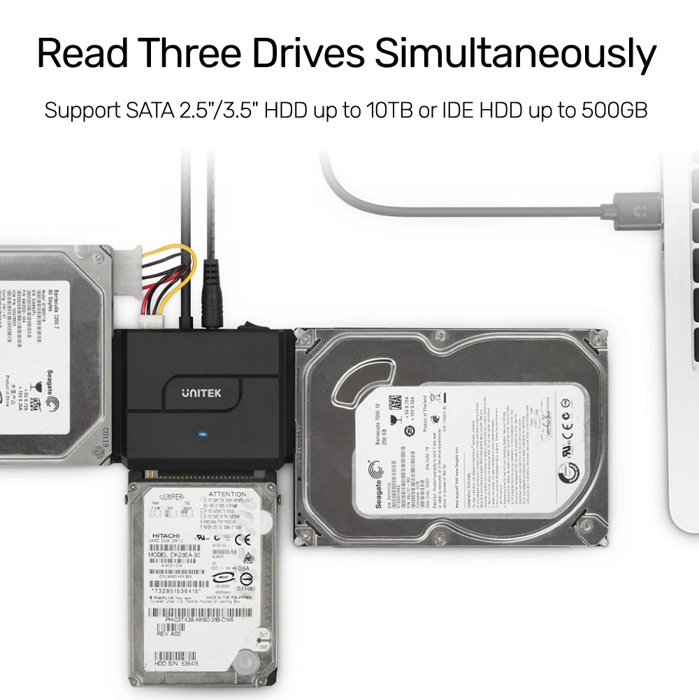 SmartLink Trinity 3 合 1 USB 3.0 轉 SATA II 及雙 IDE 轉接器 (附12V2A電源轉換器)