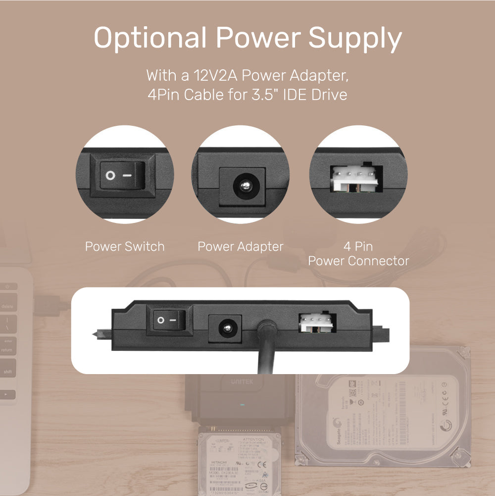 SmartLink Trinity 3 合 1 USB 3.0 轉 SATA II 及雙 IDE 轉接器 (附12V2A電源轉換器)