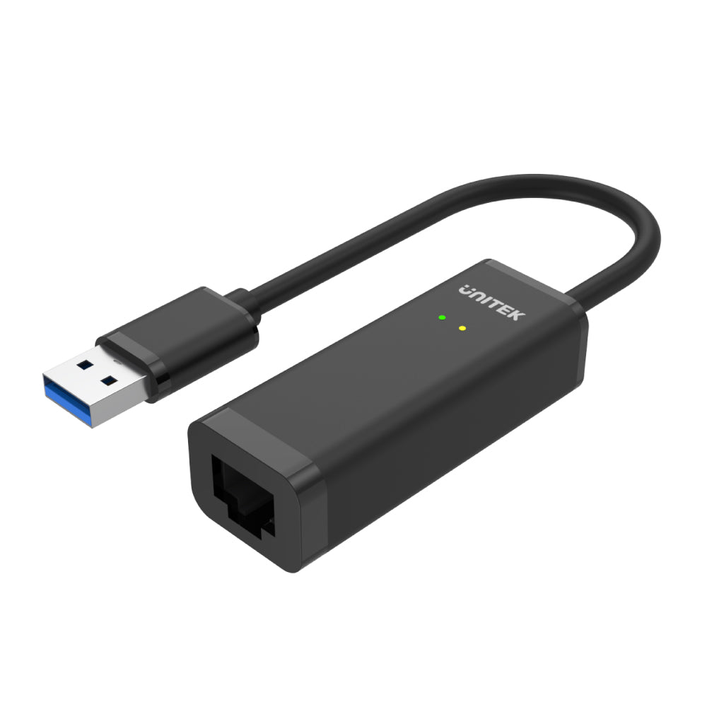 USB 3.0 to Gigabit Ethernet Adapter in Black