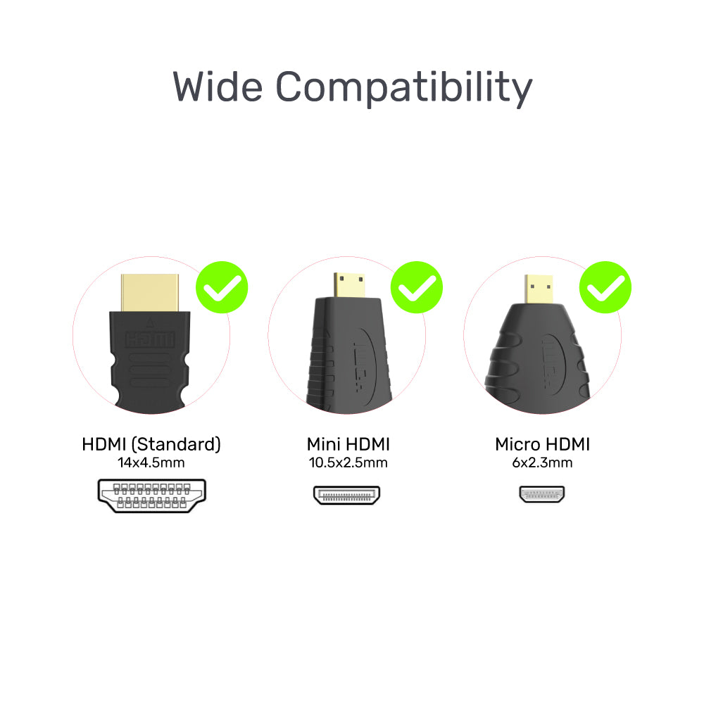 HDMI 轉 VGA 轉接器 (亦適用於 Micro HDMI 及 Mini HDMI；配備 3.5mm 音訊接口)