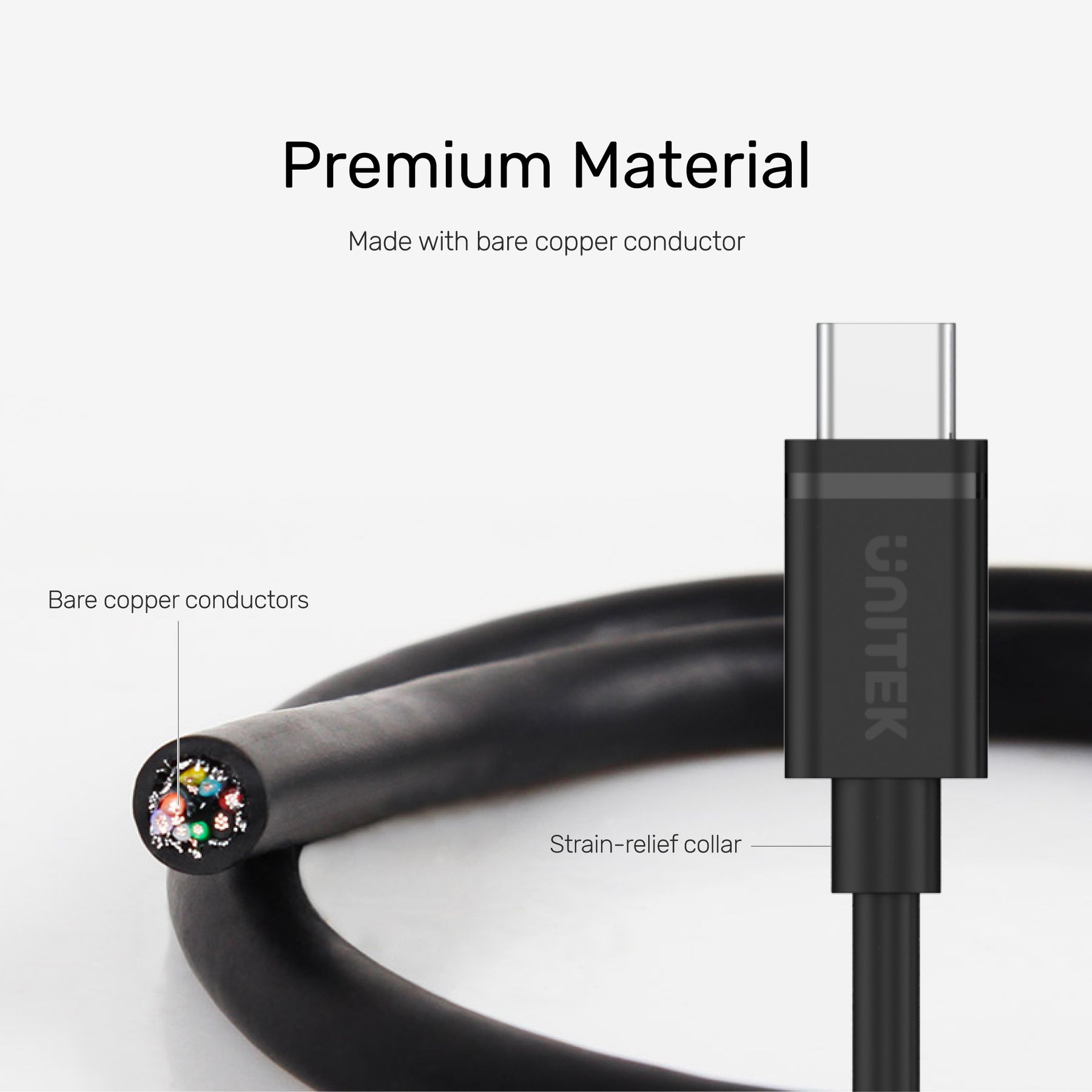 USB-C to Micro USB Charging Cable with Data (USB 2.0)