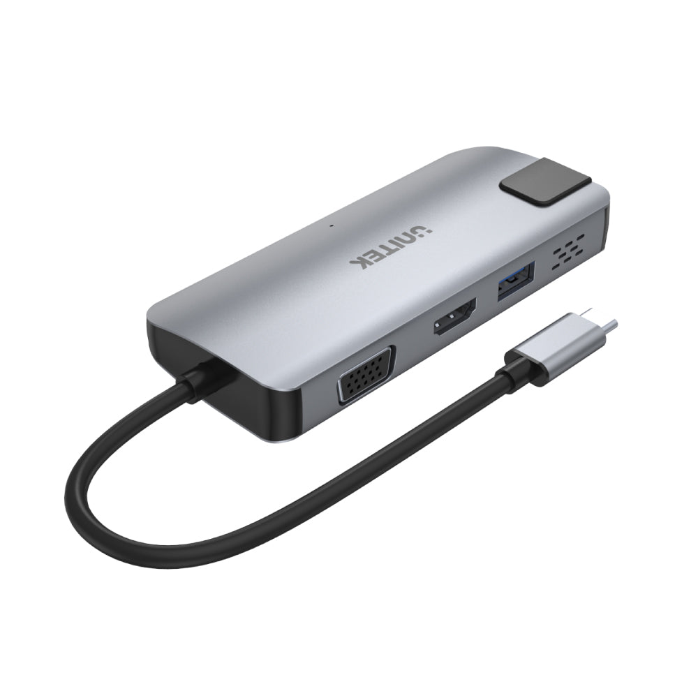 5-in-1 USB-C Ethernet Hub with Dual Monitor and 60W Power Delivery