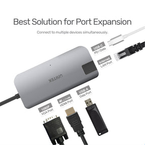 5 合 1 多媒體 USB-C Hub (支援4K HDMI 和 USB-PD 60W)
