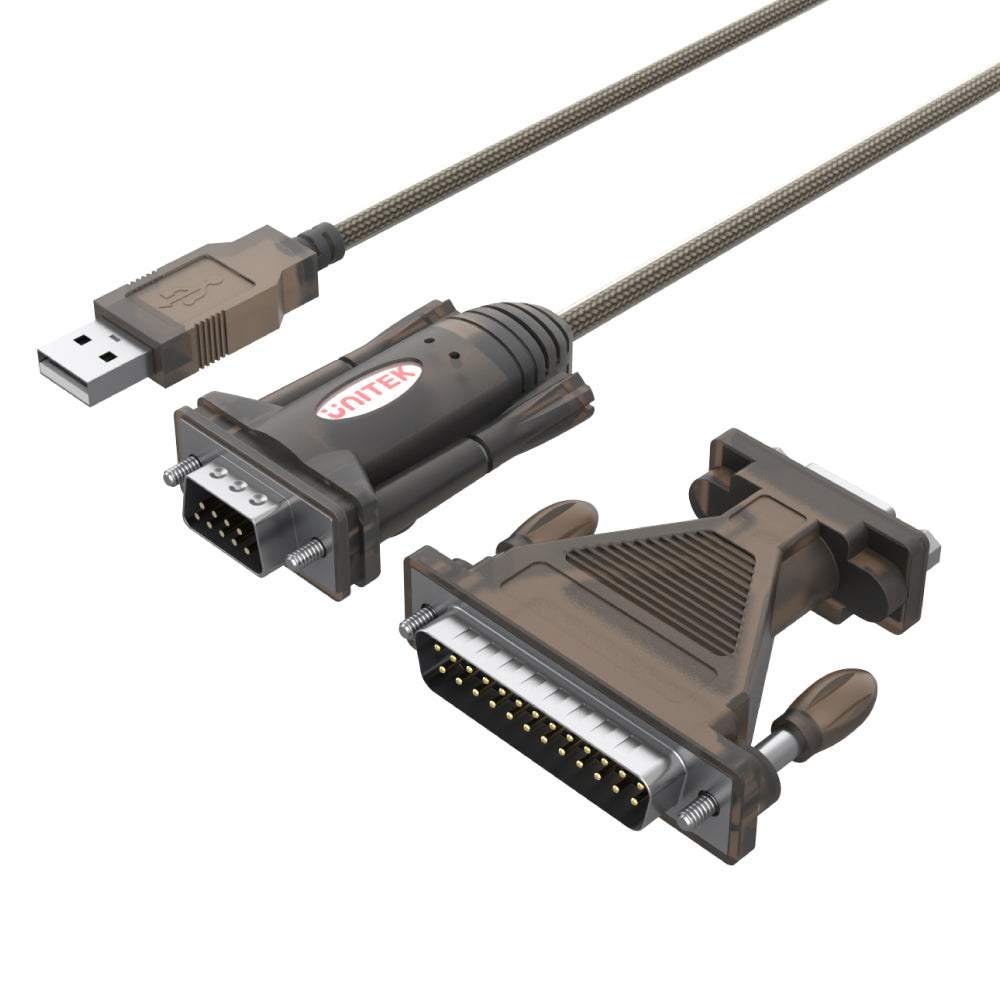 USB to Serial RS232 Cable with DB9F to DB25M Adapter